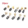 5 Pairs Carbon Brushes 6.4x7.9x12.5mm For Black Decker CD105 CD110 CD115 KG900  For Electric Motors Tools  Power Tool Parts