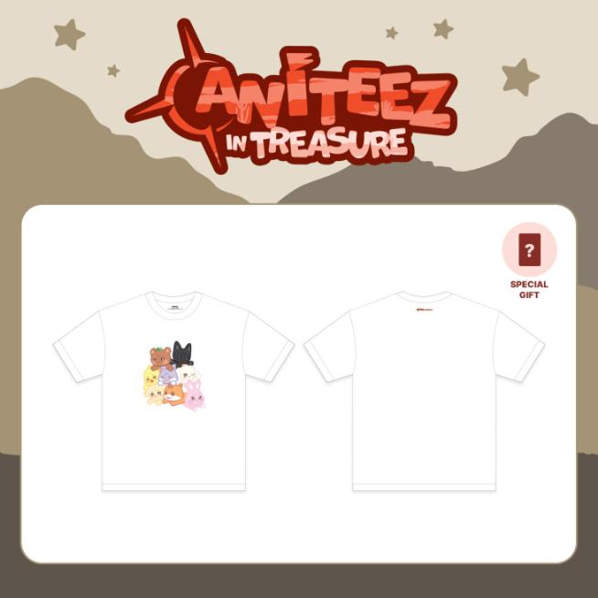

Предварительный заказ футболки ATEEZ x ANITEEZ в TREASURE L size
