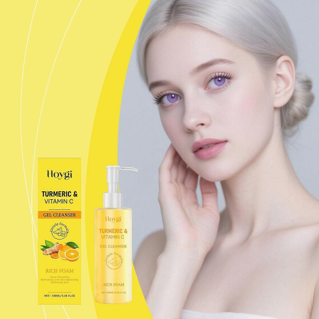 Turmeric Facial Cleanser Is Refreshing, Moisturizing, Hydrating, Nourishing, Skin-Friendly, Delicate And Gentle, Protecting And Cleansing The Facial S