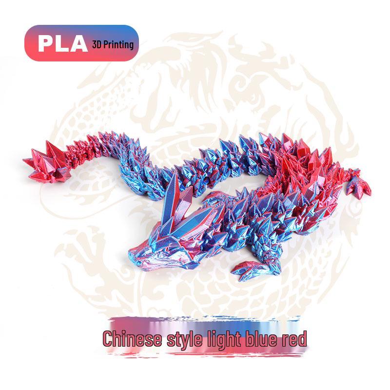 3D Printed Chinese Dragon Egg Ornament Toy Figurine Gift Craft