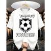 European sizes Casual Sporty Style Men's T-Shirt Football Graphic And Text Design For Everyday Wear And Sports Events Perfect Gift For Football Fans