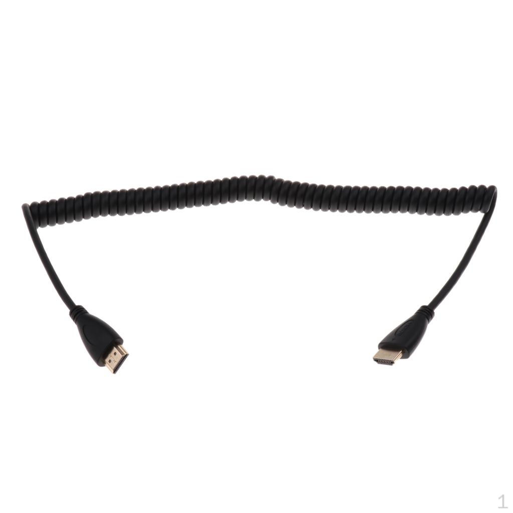 

1 piece/ Male to A Spiral Cable Cord 1080p for SLR Camera