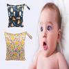 New Cartoon Pattern Baby Diaper Bag Washable Bag Wet Bag Storage Bag Bag Stroller Hanging Bag Out