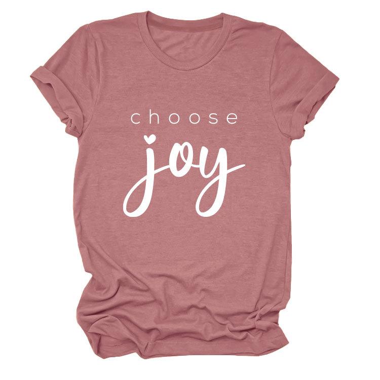 Simple casual temperament versatile women's round neck short-sleeved T-shirt base