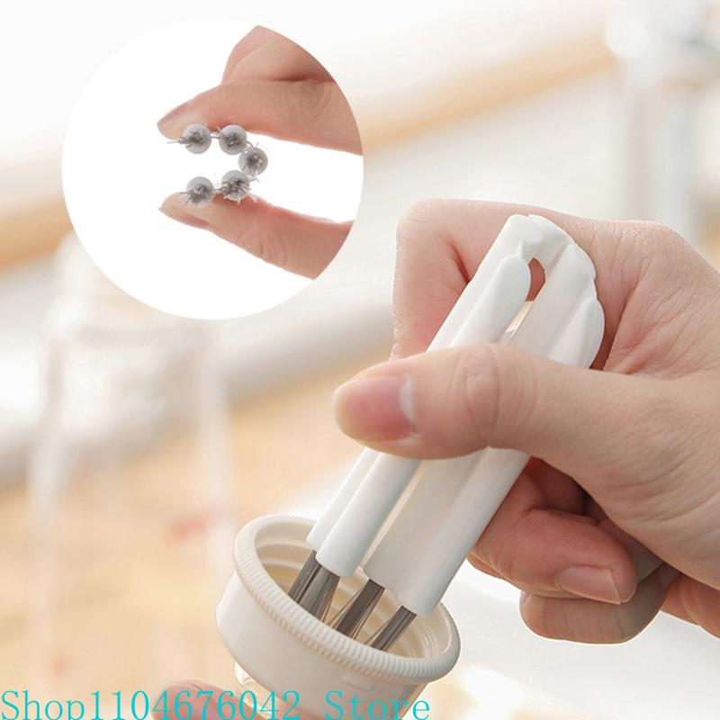 Multifunctional Kitchen Mini Cup Glass Cover Cleaning Brush Bottle Cleaning Brush Multipurpose Bottle Cleaner Cup Cover