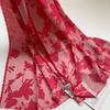 Elegant Floral Jacquard Woven Scarf Shawl for Europe and America