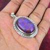 Purple Copper Turquoise Pendant, 925 Solid Sterling Silver Jewelry, Gemstone Pendant, Gift For Her Handmade Dainty Jewelry