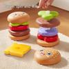 Rotating Hamburger Stacking Toy - Educational Early Learning Gift for Infants and Toddlers