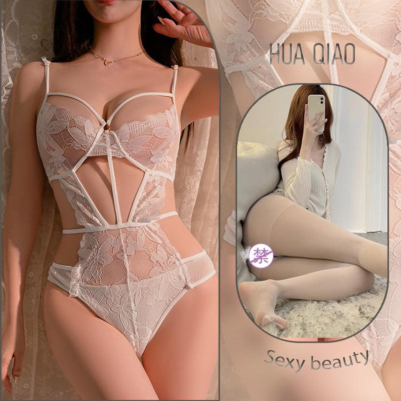 Sexy Erotic Underwear Hollow Pure Desire Temptation Strap Lace Free Pajamas Flirting Erotic Underwear Women Are So Transparent
