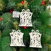 1 Bag Christmas Snowflake Ornaments Decoration Xmas Tree Pendant Christmas Candy Cane Bell Pendant