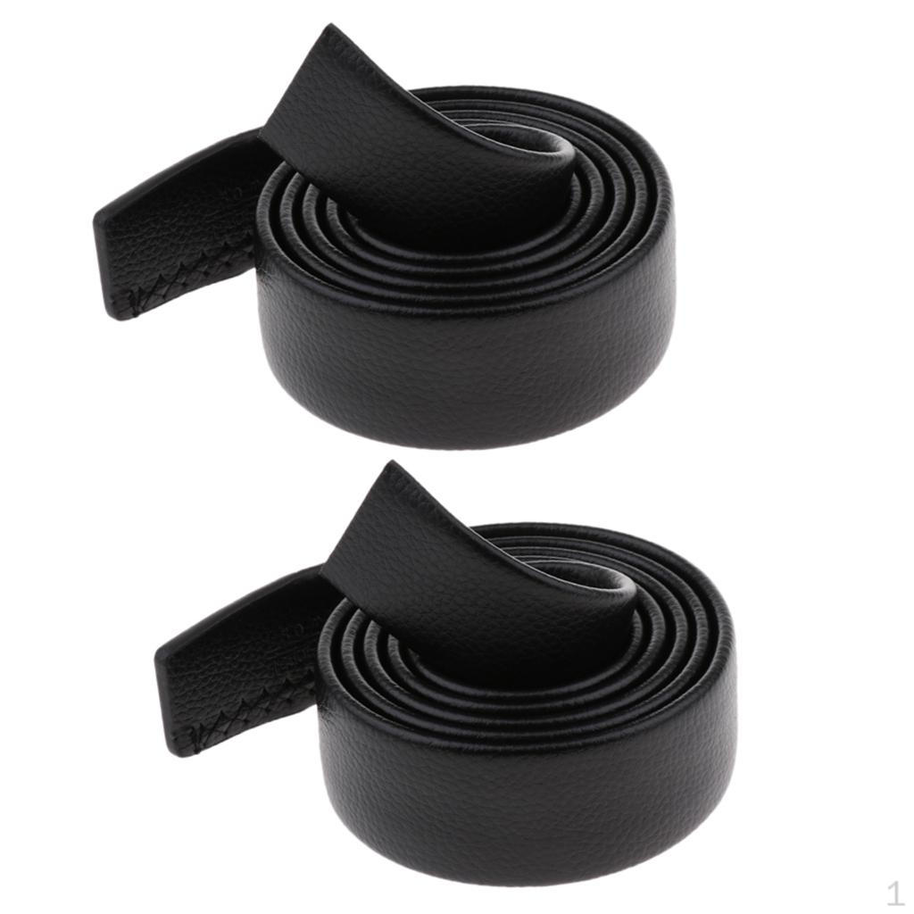 

Набор из 2 мужских сменных автоматических кожаных ремней, ремешки без