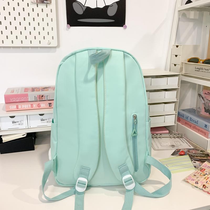 Letter Print Women's School Bag Large Capacity Backpack Student Travel Backpack