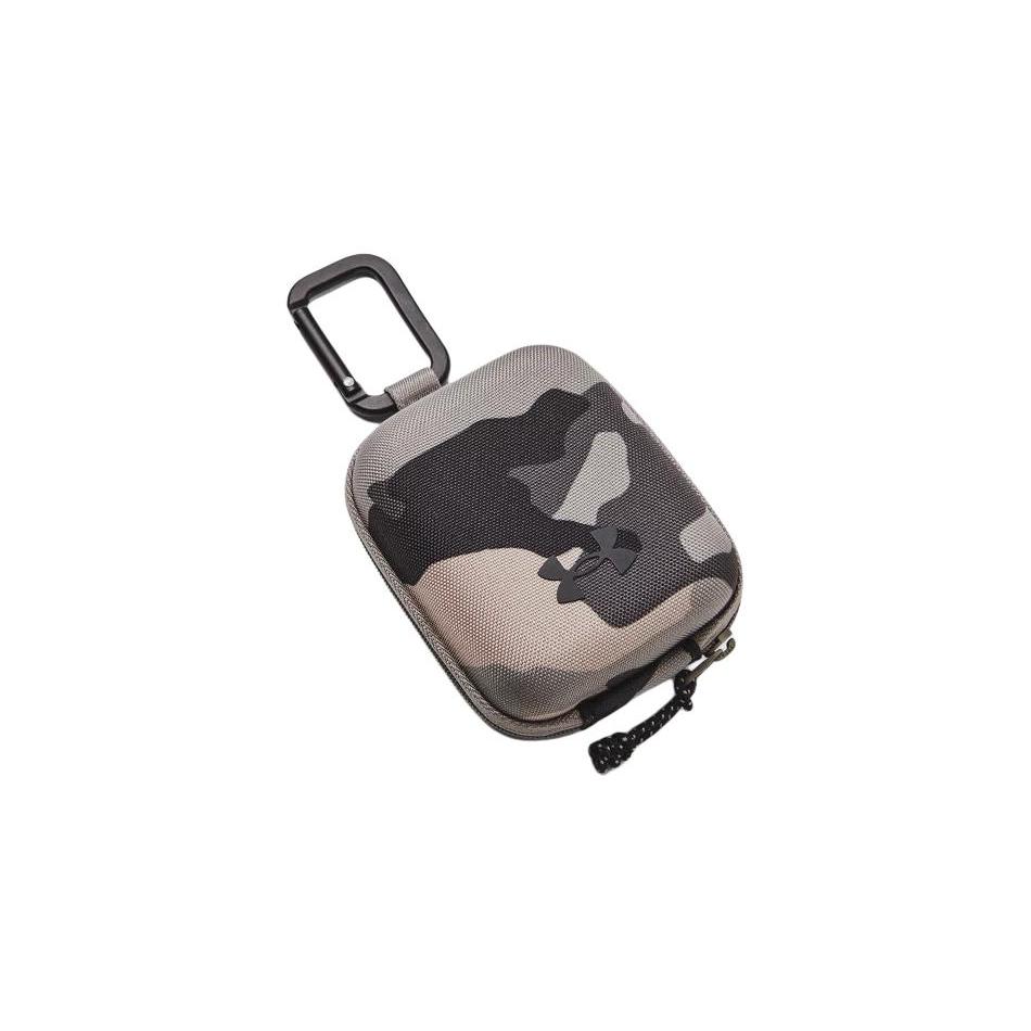 New Under Armour Polyester Bag Charm Coin Purse Mini Unisex White Metal & Black 1378573-294