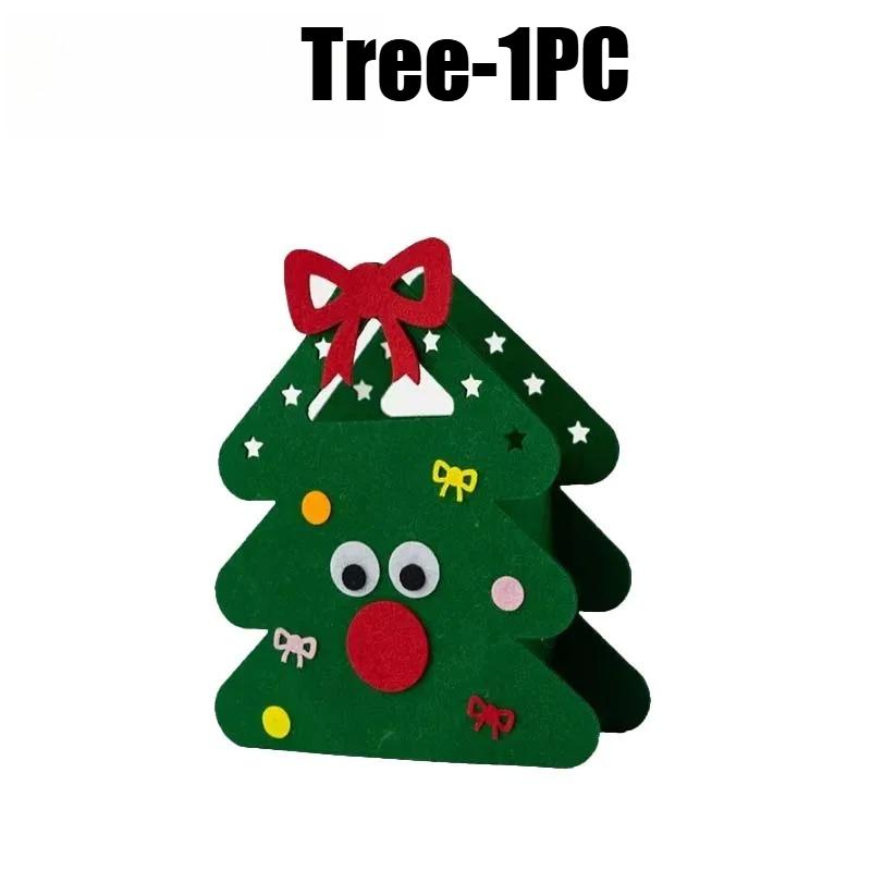 Reusable Felt Christmas Gift Pouch Holiday Treat Bag for Candy Apple Exchange Party Supplies Christmas Festive Favor