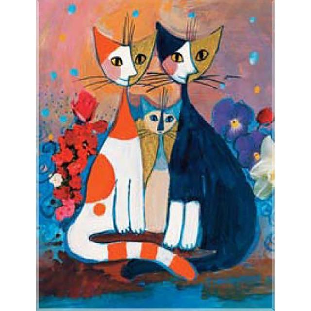 5D Diamond Painting Cartoon Animal Cat DIY Diamond Embroidery Full Square Round Drill Set Rhinestone Mosaic Cross Stitch Gift