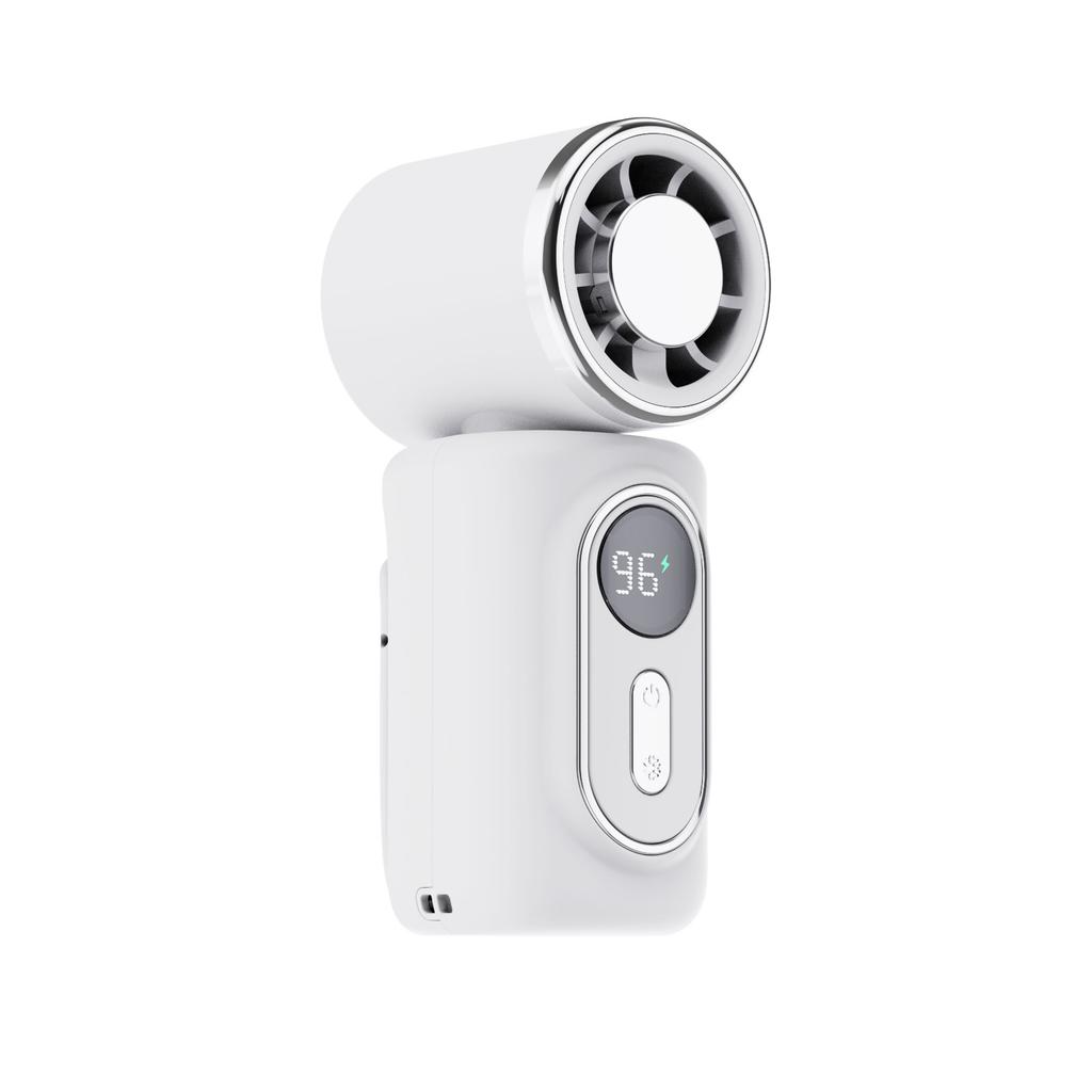 Ventilador de Mano Portátil Mini Ventilador de Clip Función de Soporte para Paraguas Giratorio Carga USB Compacto Ventilador de Refrigeración Personal Camping al Aire Libre