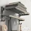 Cmaos Aluminum Bathroom Wall-Mounted Towel Rack
