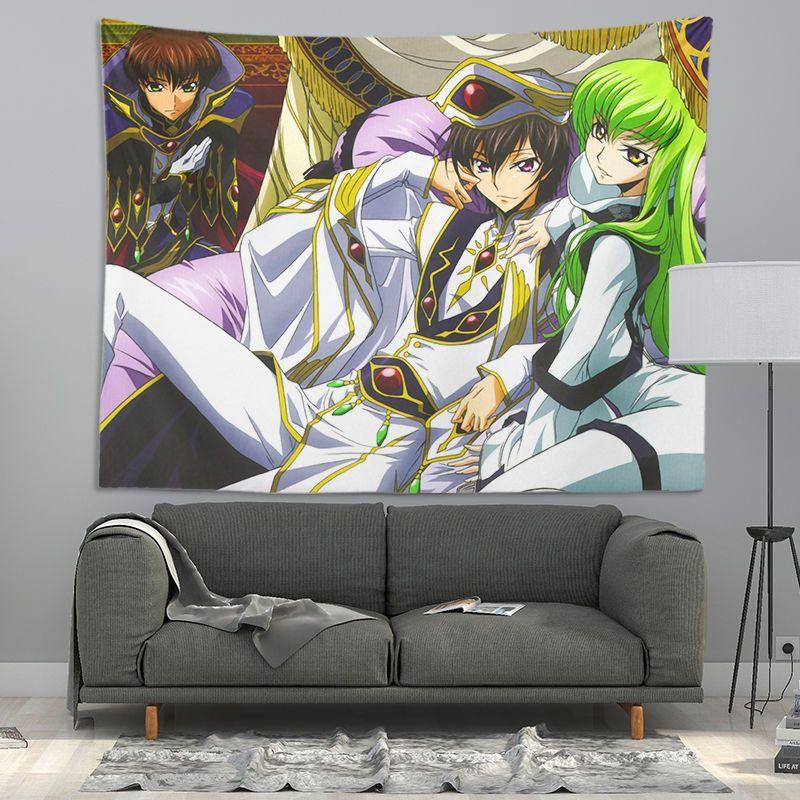 Code Geass Lelouch of the Rebellion CC Anime Tapestry 75x100 чёрный