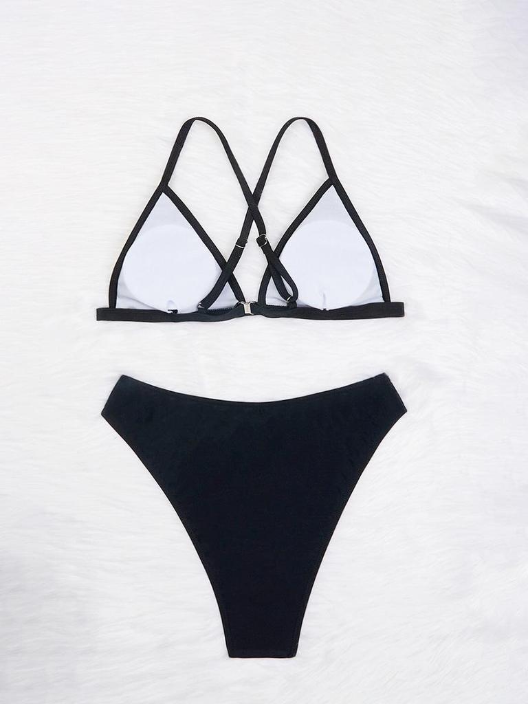 2024 Sexy Solid Color Bikini - Fashionable Ladies' Two-Piece Swimsuit