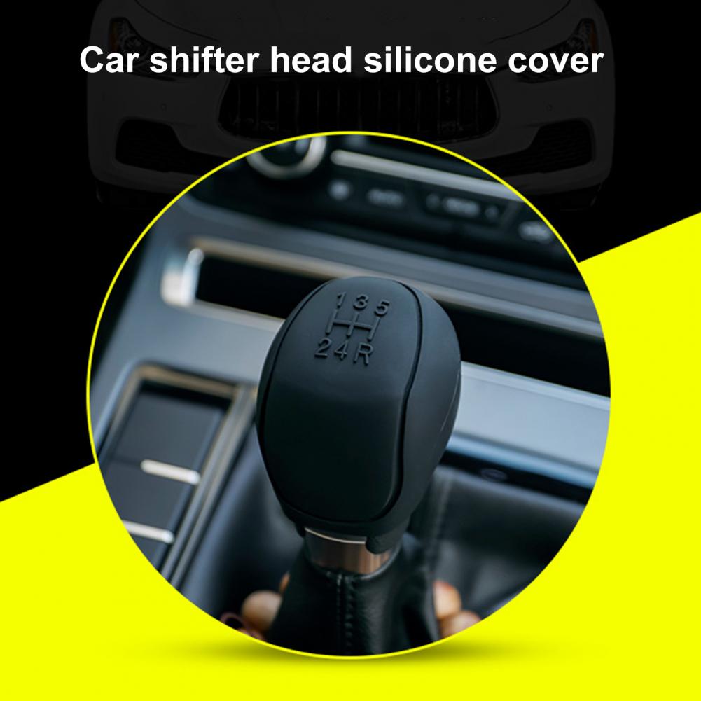 Premium Brake Handle Cover 6 Colors Universal Silicon Car Gear Shift Knob Cover Eco-friendly Portable Shift Knob Cover