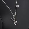 Retro Silver Mechanical Rabbit Necklace Female Cold Wind Pendant Design Personalized Collarbone Sweater Chain