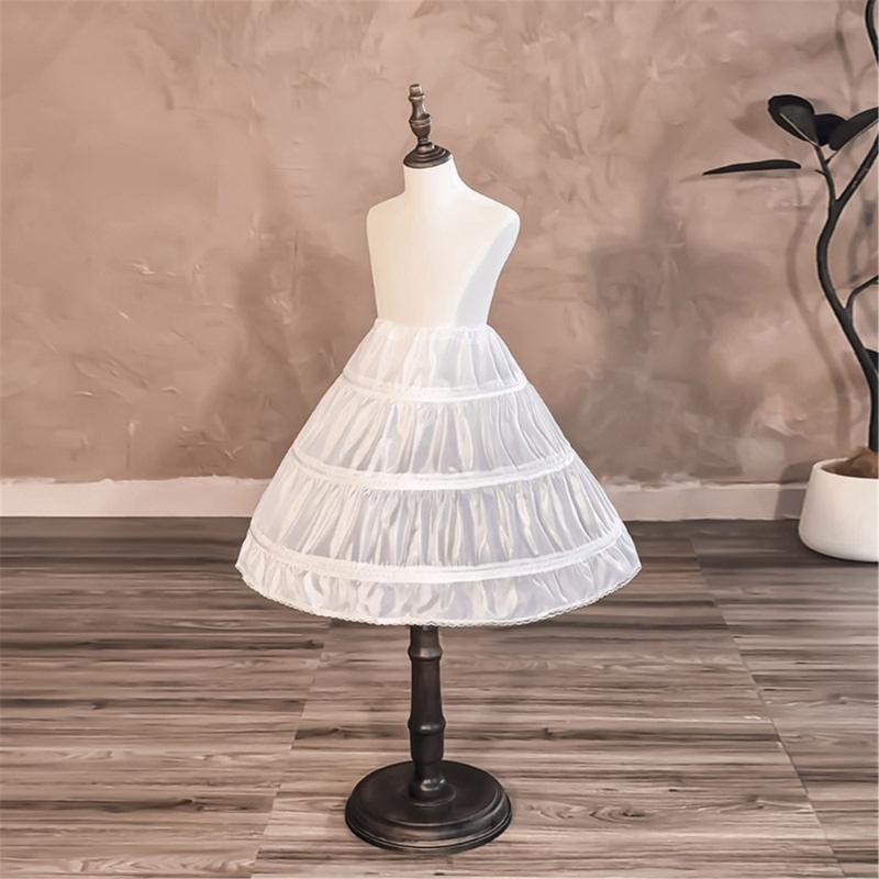 Childrens White Underskirt With Flexible Support Structure Ideal For Formal Event And Performances