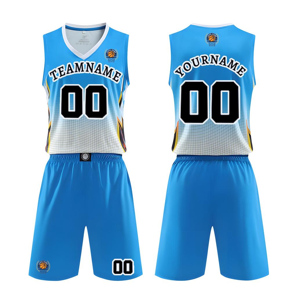 Mens Sleeveless Basketball Jersey and Shorts Set Quick Dry Athletic Uniform for Training Competition School Team