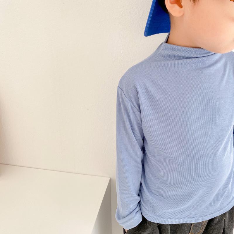 2021 Autumn Kids' High Neck Modal Long Sleeve Base Layer