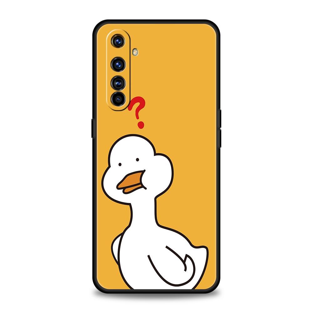 Funny Cartoon Duck Goose Case For Realme 16 15T 14 13 12 11 10 4G 9 8 5G Pro Plus C21 C25 C35 GT5 GT3 GT2 Neo 2 3 3T 5 Cover