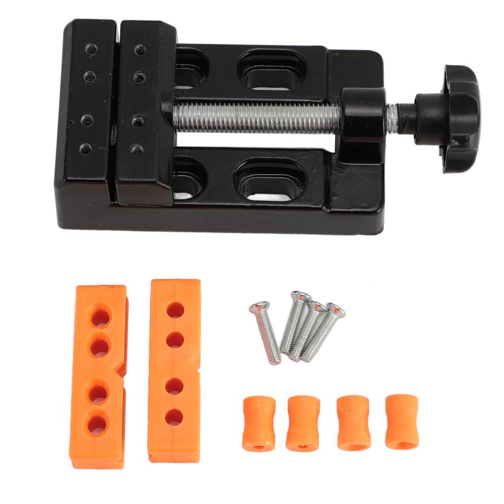 Mini Bench Vice Clamp Aluminium Alloy Opening Parallel Table Vise Clamp for Watch Repair