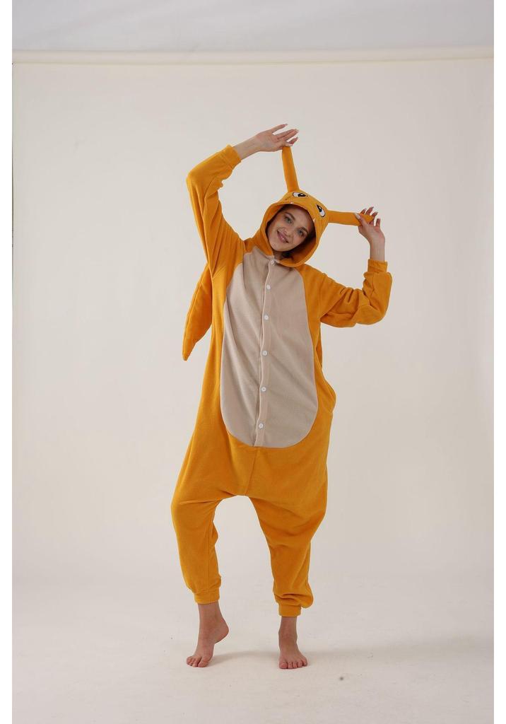 Polar Fleece Cartoon Onesie Pajamas for Couples – Cute and Comfortable for Home or Loungewear.