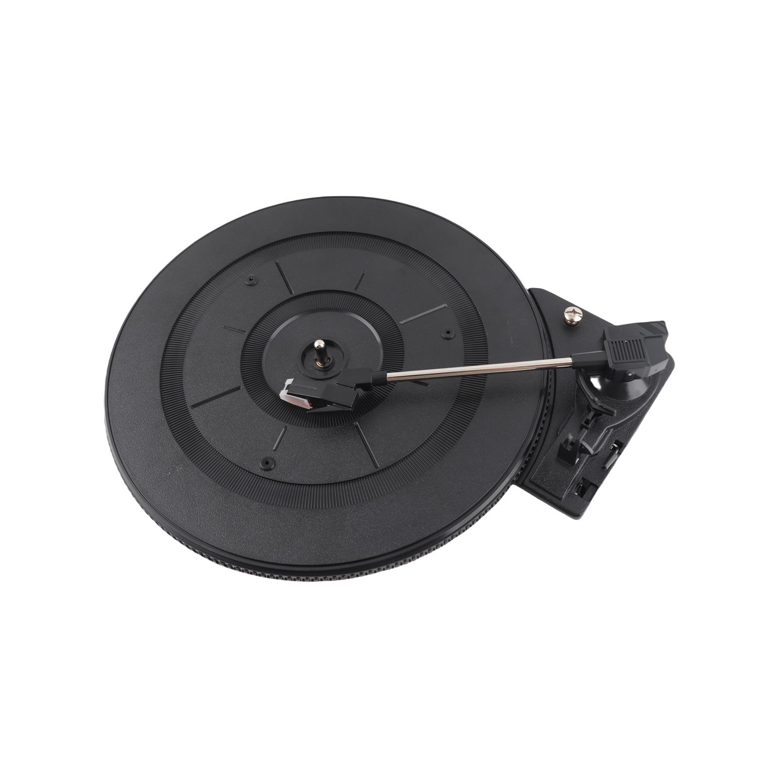 

Vintage Record Player Turntable 28cm 3 Speed 33 45 78 RMP with Stylus Phonograph Accessories Parts чёрный