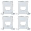 4pcs Plastic Push Button Switch DIN Rail Mounting Bracket Potentiometer Pushbuttons 22mm Diameter
