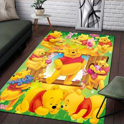 1pc Winnie the Pooh Pattern Carpet Area Rug Non Slip Carpet Hand Washable Floor Mat Suitable For Living Room Bedroom Home Decor Room Decor