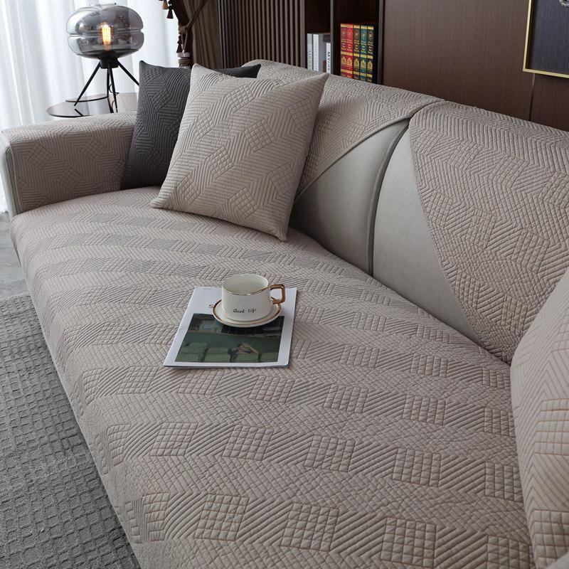 Pure Cotton Sofa Cushion, Universal In All Seasons, Washed Non-Slip Fabric, Nordic Simple Cotton Combination, All-Inclusive, Universal Armrest Towel