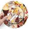 50 Chinese Style Musical Instrument Graffiti Stickers Cartoon Creative Ancient Style Suona Decorative Mobile Suitcase Stickers