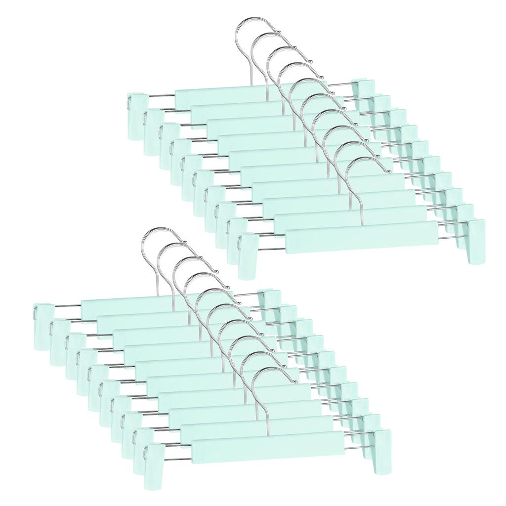 Pants Hangers with Adjustable Non-Slip Clips Anti-Rust Hanging Hook for Trouser,Skirts,Jeans,Clothes Hangers