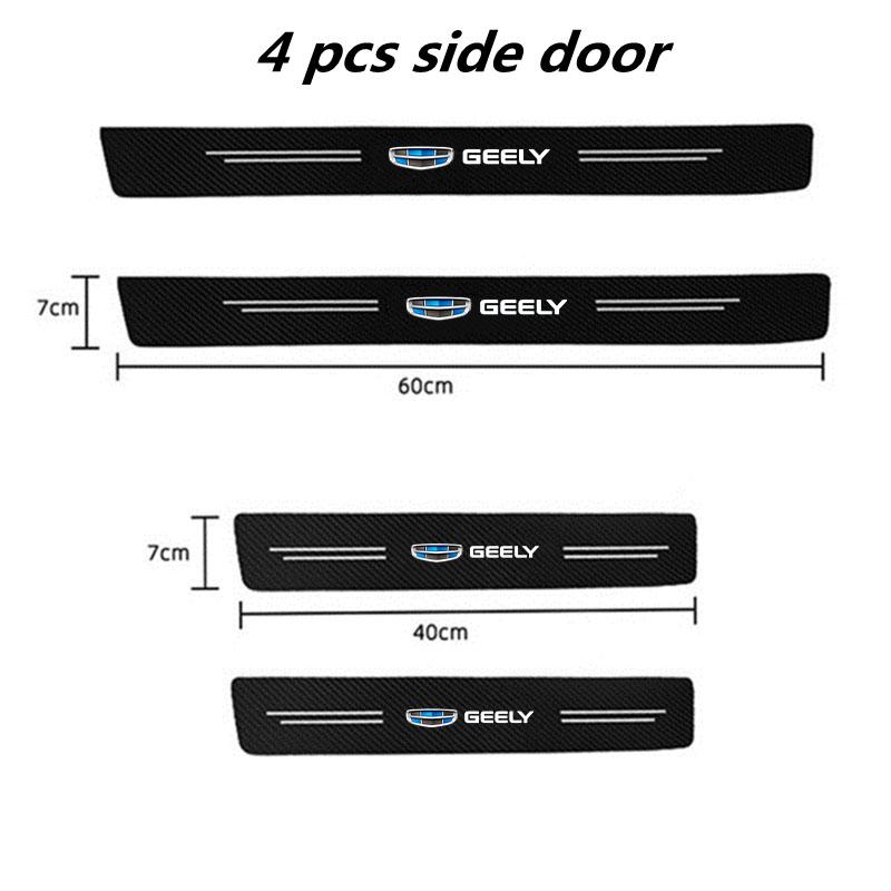 

Carbon Fiber Car Door Threshold Sticker Auto Trunk Protective Strip For Geely Atlas Coolray Emgrand EC7 EC8 X7 EX7 CK2 CK3 GL GS