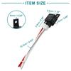 ACROPIX Car Fuse Relay Switch Power Supply with Harness JD-2912 4 Pin DC 40A Black 4pcs