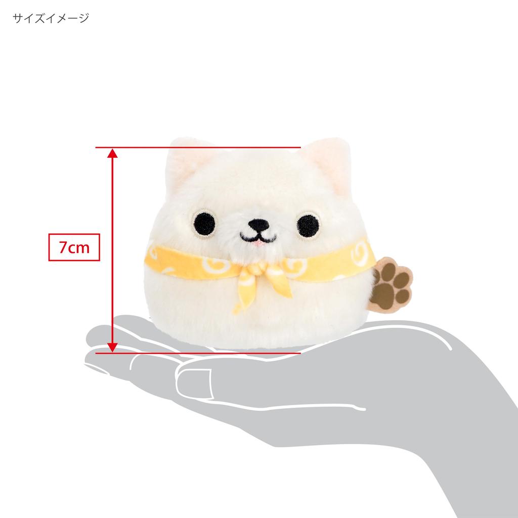 Sanei Boeki Amigos Dango [Cachorro Dango] Branco Tamanho: Aproximadamente. Brinquedo de Pelúcia L7,5 x P6 x A7cm