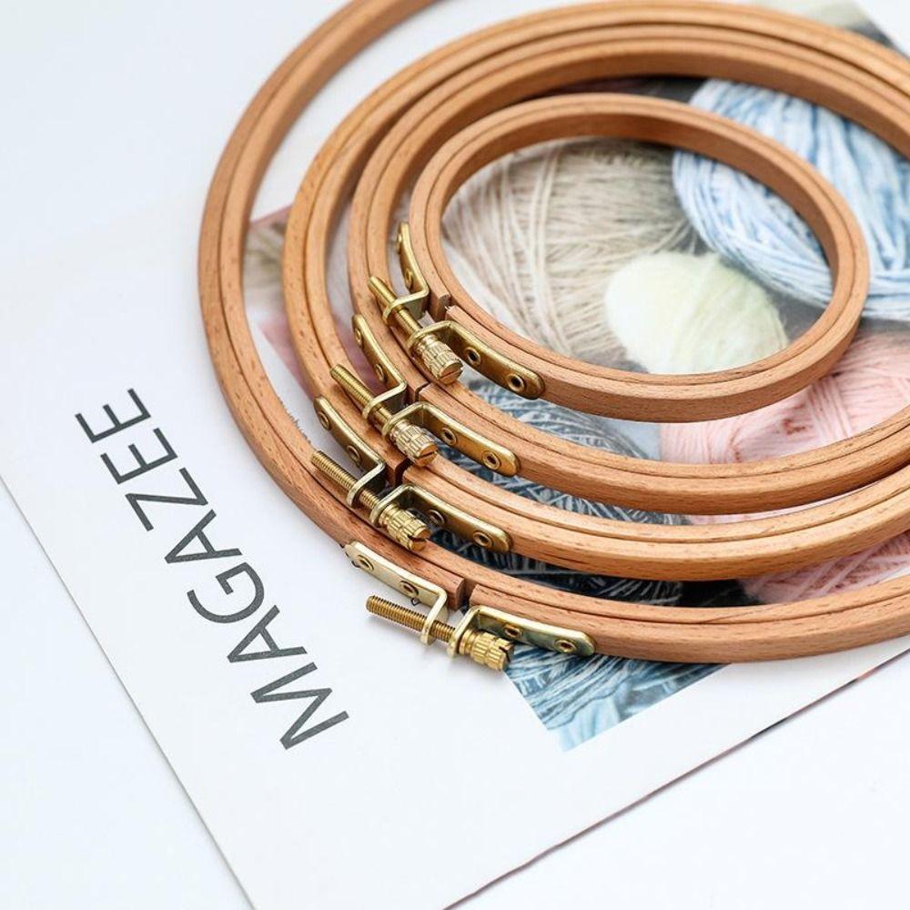 Wooden DIY Household Beech Circle Embroidery Frame Sewing Tool Cross Stitch Hoop Embroidery Hoop