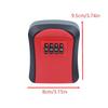 Wall Mounted Key Safe Box 4 Digits Password Lock High Durability Anti-Pry Key Keeper for School Apartment Entrance