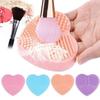 Heart Silicone Make Up Brush Cleaner Wash Scrubber Board Cosmetic Pad Clean