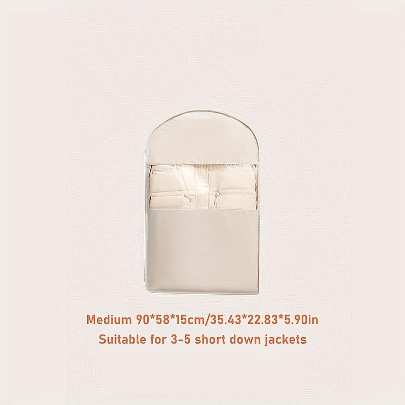 High-Quality Space-Saving Self-Compressing Hanging Storage Bag - Side Opening Design, Durable Fabric Garment Organizer with Up To 40% Compression Rate