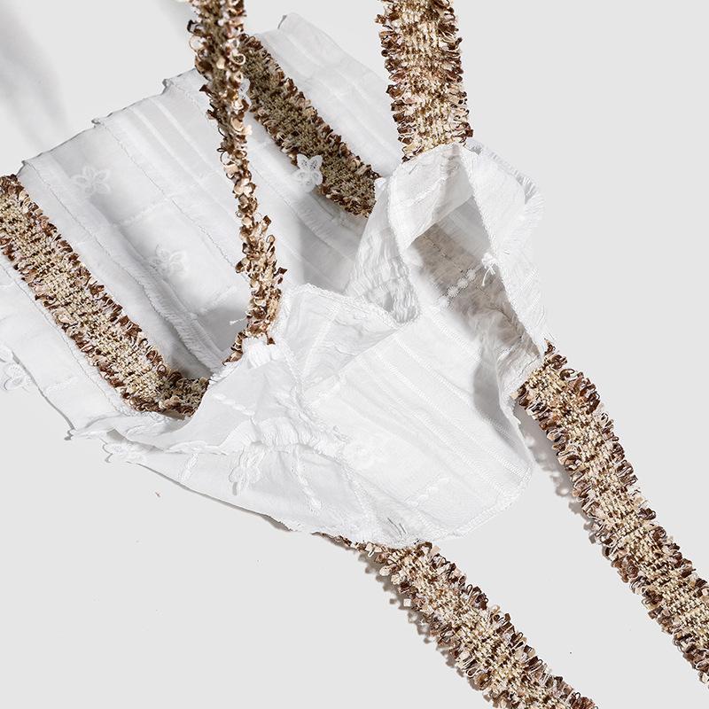 2025 early spring niche design flower webbing texture summer canvas large capacity shoulder bag portable bag