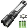 10000LM LED White Laser Built-in Battery Flash Light Emergency Spotlights 5km Most Powerful Led Flashlights Tactical Lights
