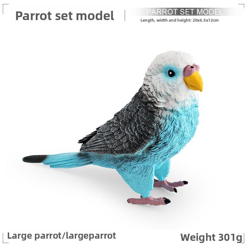 Papegaai Model PVC Statisch Beeldje Verzamelaarsobject Voor Vogel Liefhebbers Cadeau Idee
