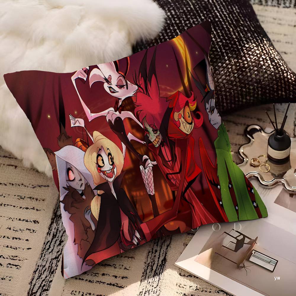 Anime H-Hazbin H-Hotel Pillow Gifts Home Office Furnishings Bedroom Sofa Car Cushion Cover Case 45X45Cm