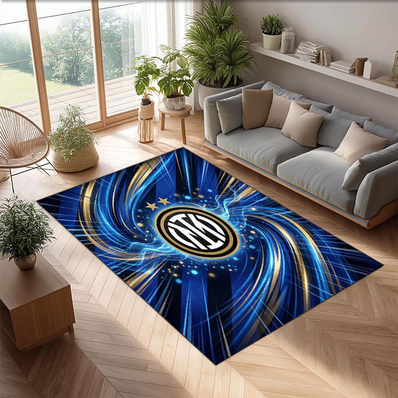 Borussia Dortmund Printed Flannel Area Rug Non Slip Soft Polyester Floor Carpet Indoor Decor Mat for Bedroom Living Room Sofa