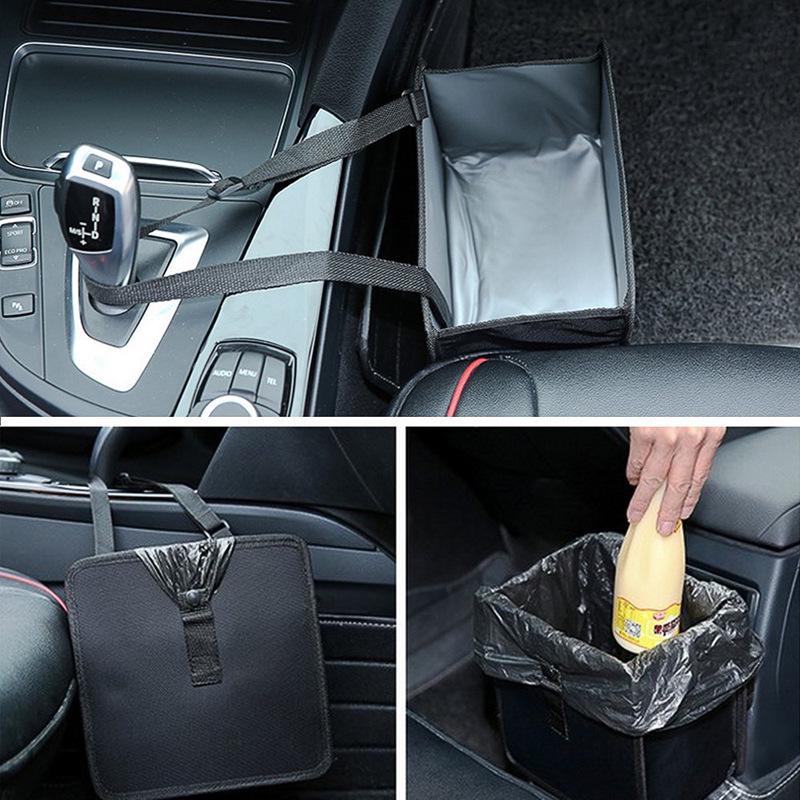 Waterproof Car Trash Can & Storage Organizer